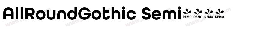AllRoundGothic Semi字体转换 AllRoundGothic Semi字体转换